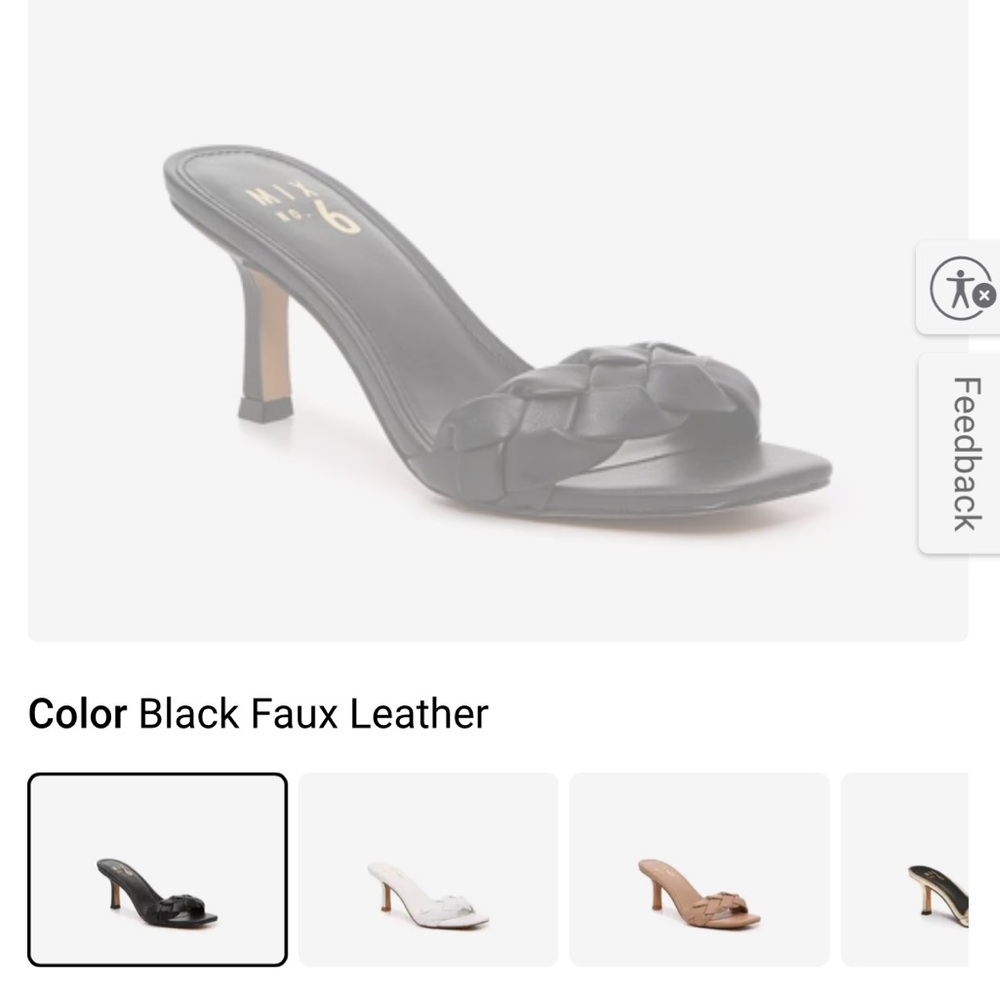 Mix no 6 braided strap heel